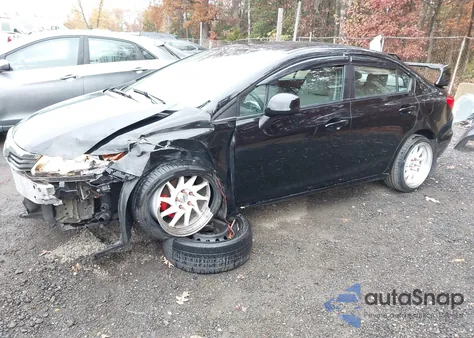 2012 Honda Civic Lx from USA, damaged, VIN 19XFB2F56CE354779